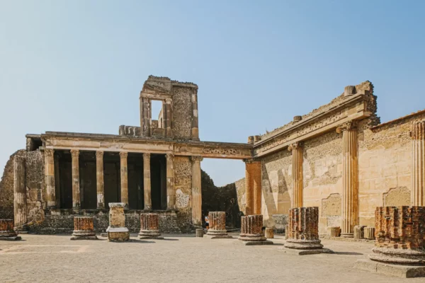 forum archaeological ruins pompeii herculaneum italy